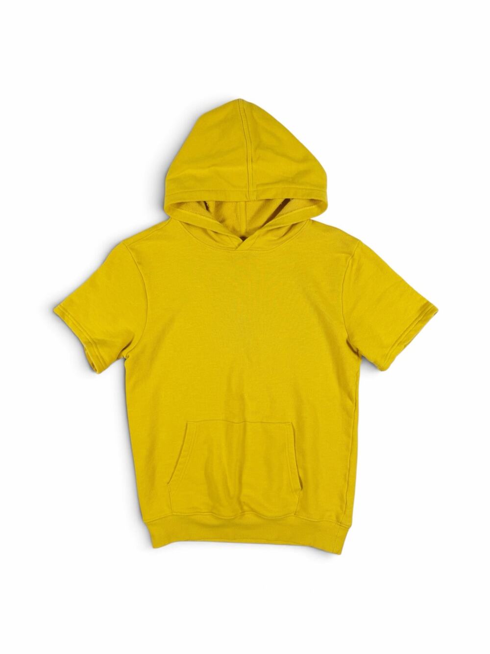 Treasure & Bond Boys Short Sleeve Hoodie Yellow Size 10/12 Large